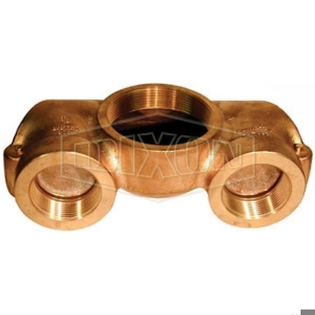 Dixon The Right Connection 23-393 Concealed Reversible Angle Siamese Body, 2 3 x 4 in Nominal, FNPT End 4030REV90